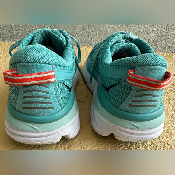 Hoka One One Bondi 7 Teal Running Shoes Women’s Size 9 Super Clean Shoes - Picture 8 of 13
